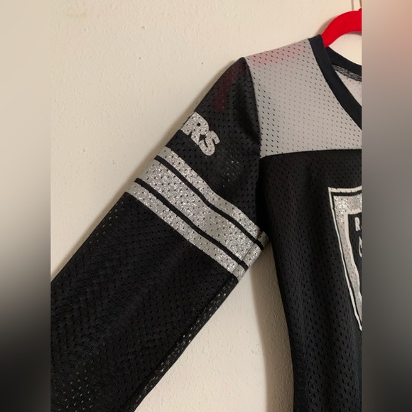 Juniors Raiders mid sleeve jersey top - Picture 2 of 7